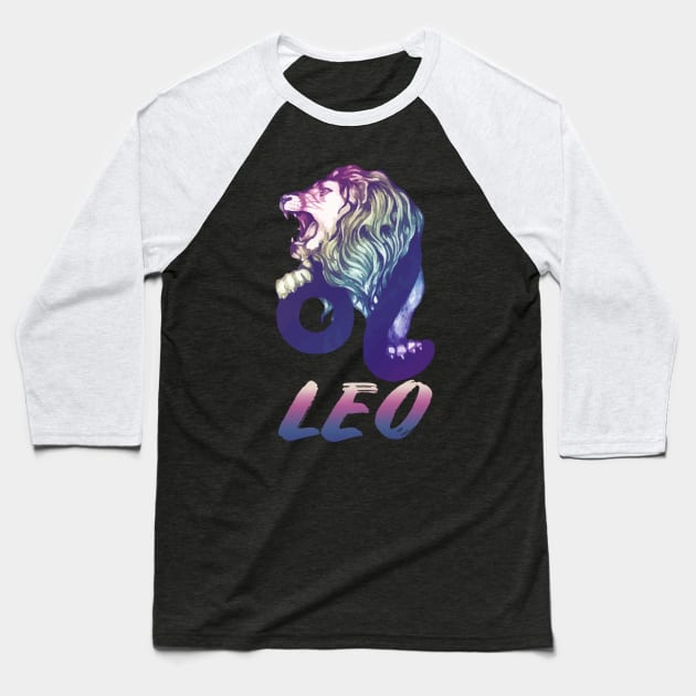 leo horoscope Baseball T-Shirt by BeDesignerWorld